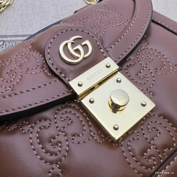First bag ru GUCCI HANDLE BAG TOP SMALL GG MATELASSÉ 0625
